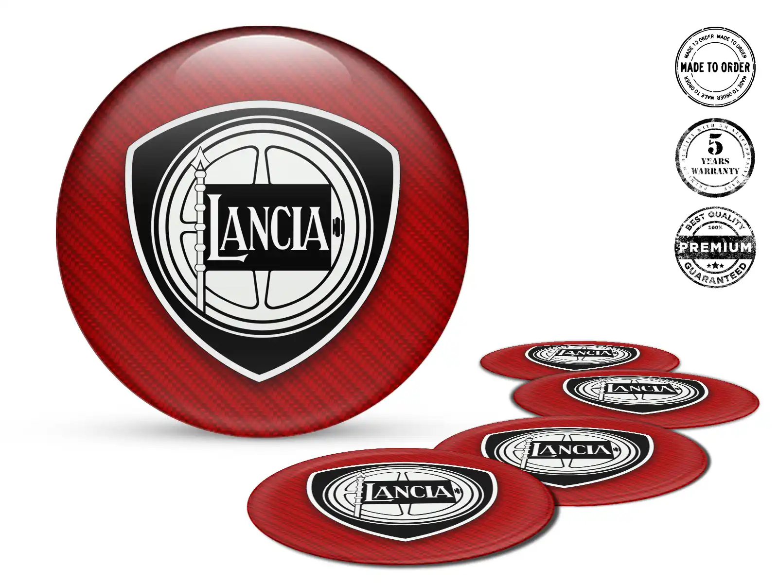 Lancia Édition Décalques Roue Autocollants Silicone Racing